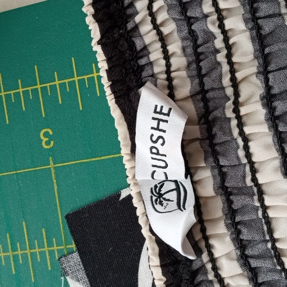 Cupshe Black and White Striped Maxi Dress,Beachy, Vacation, Cruise, Festival - Picture 2 of 9